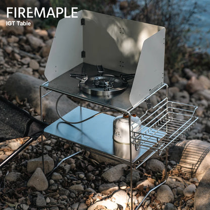 FireMaple IGT Camping Table – Portable Stainless Steel