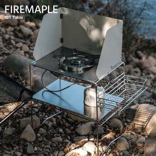 FireMaple IGT Camping Table – Portable Stainless Steel