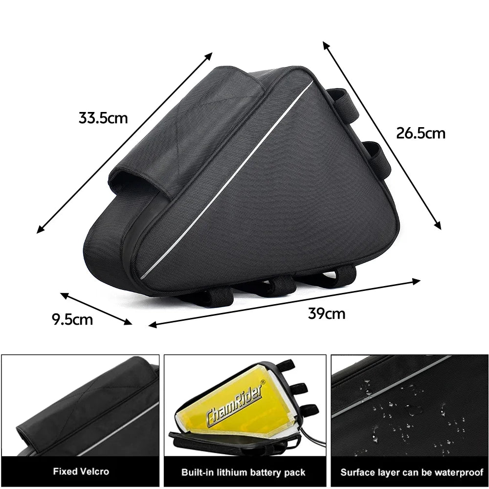 E-Bike Triangle Battery Bag Waterproof Frame Storage
