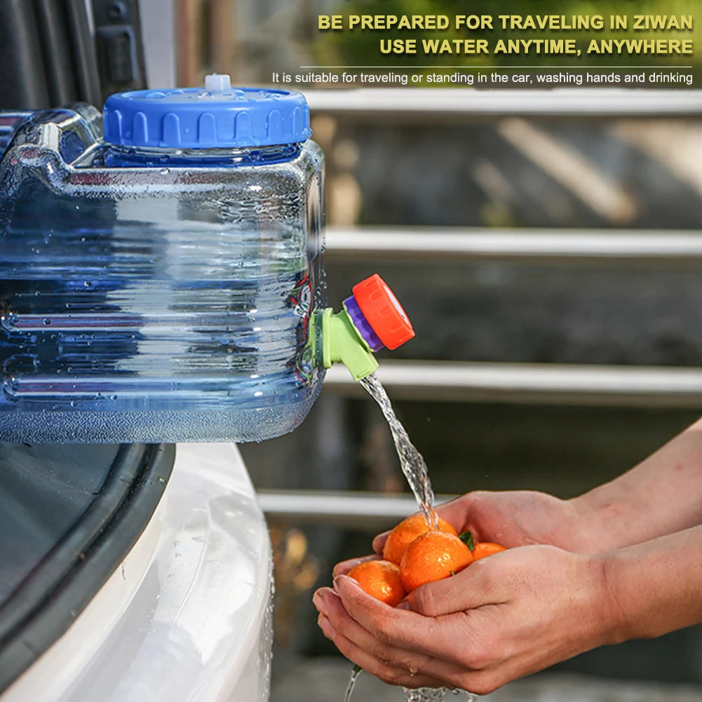 Camping Water Container with Faucet for Easy Storage