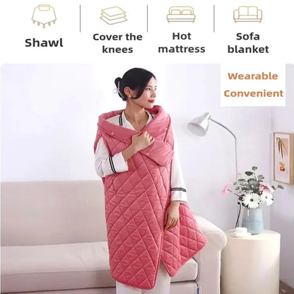 USB Electric Blanket with Fast Heating & Portable Warmth