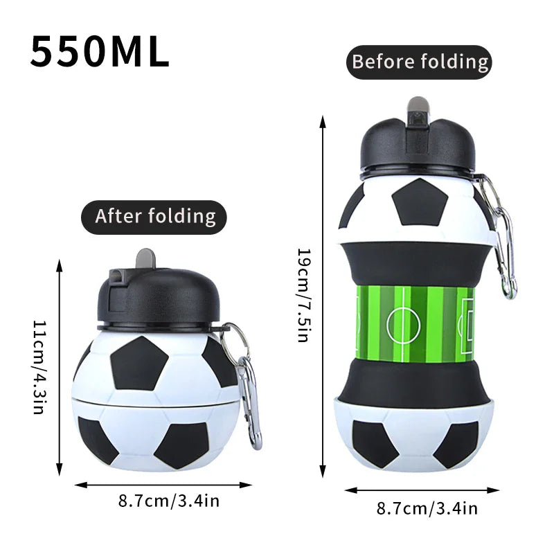 Foldable Silicone Water Bottle – Leakproof & Portable