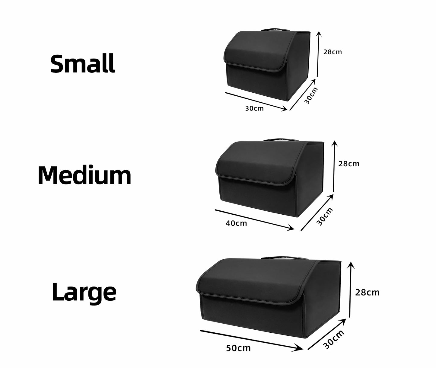 PU Leather Car Trunk Organizer – Collapsible & Multipurpose