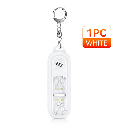 Personal Safety Alarm Keychain 130dB with LED Light