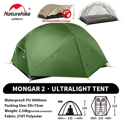 Ultralight Camping Tent 2 Person – Waterproof & Compact