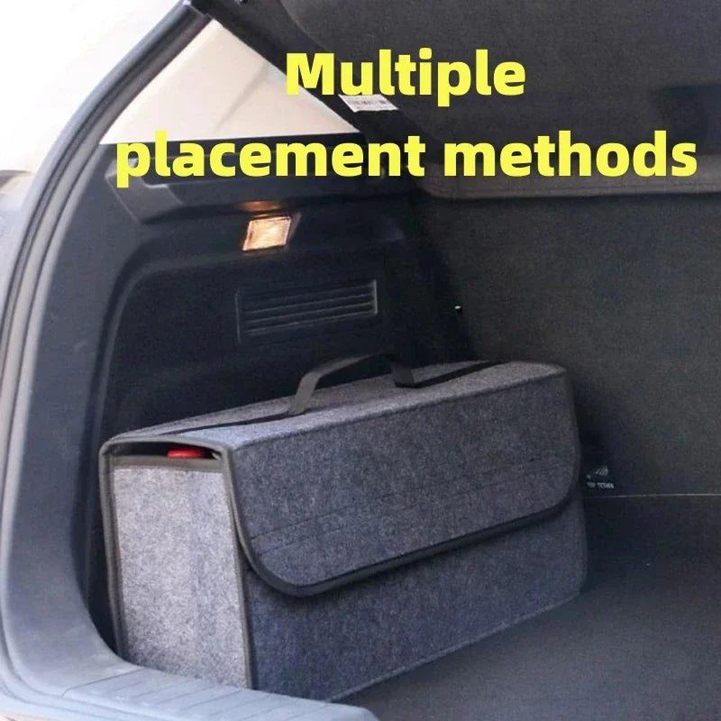 Car Trunk Organizer with Anti-Slip Large Storage