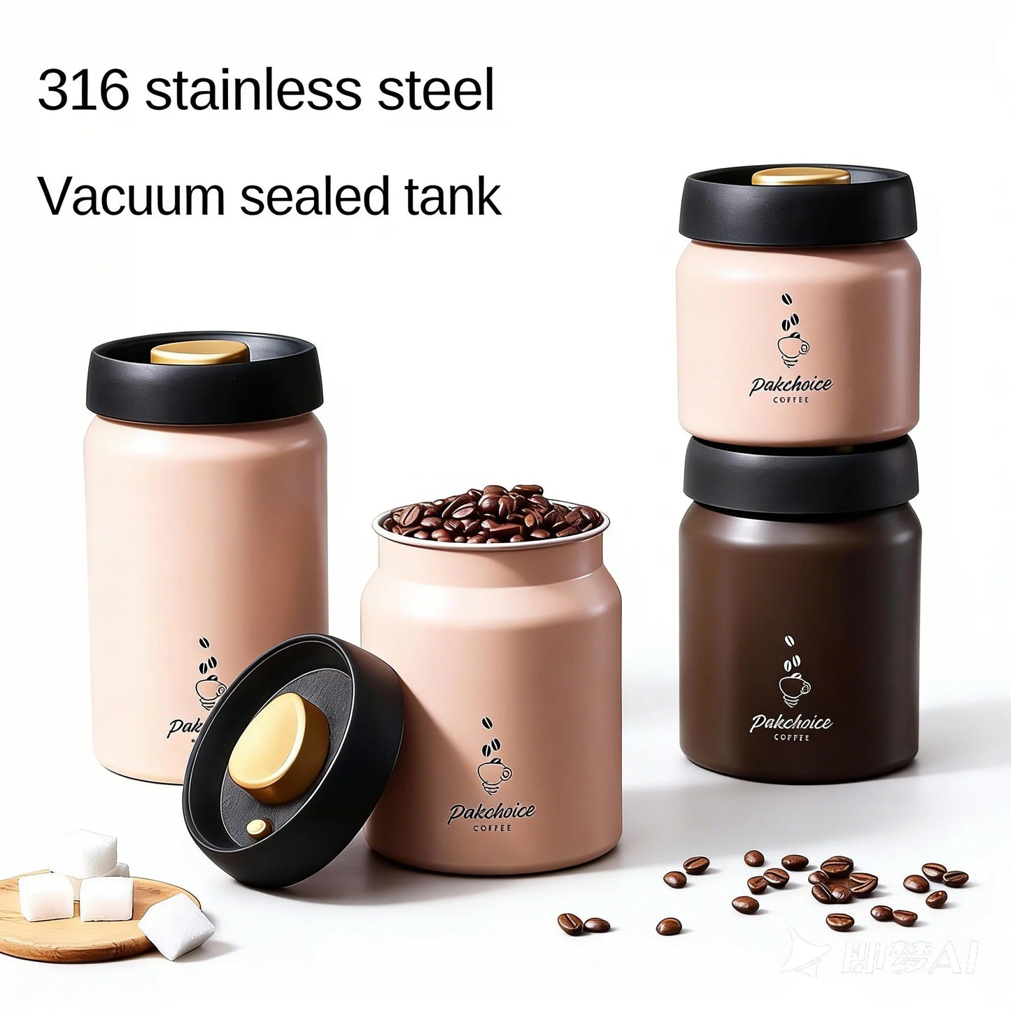 Airtight Coffee Bean Storage Container Freshness Lock