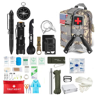 Survival First Aid Kit Full Set for Outdoor Emergencies