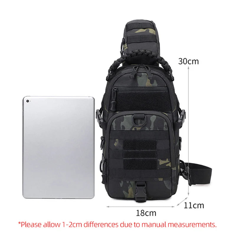 Tactical Chest Bag Waterproof Sling for Outdoor Use