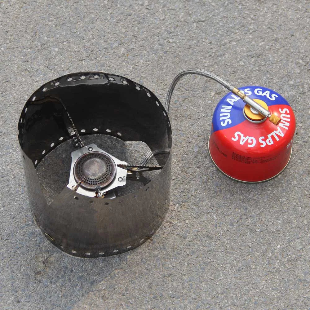 Titanium Stove Wind Shield Saves Fuel Outdoors