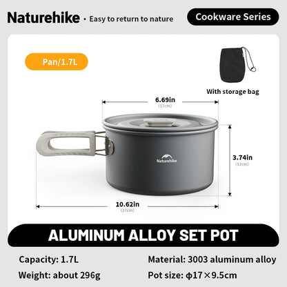 Camping Cookware Kit for Compact Outdoor Cooking
