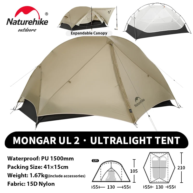Ultralight Camping Tent 2 Person – Waterproof & Compact
