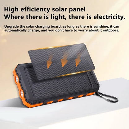 Solar Power Bank 200000mAh Fast Charging Backup