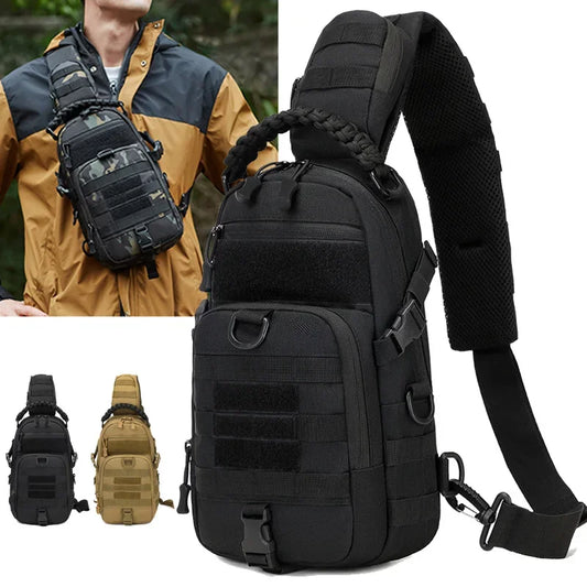Tactical Chest Bag Waterproof Sling for Outdoor Use