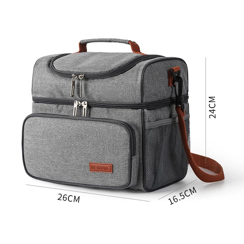Insulated Lunch Bag Large Capacity Keeps Food Fresh