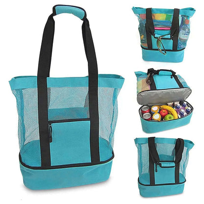 Insulated Picnic Beach Bag – Large Waterproof Tote for Women