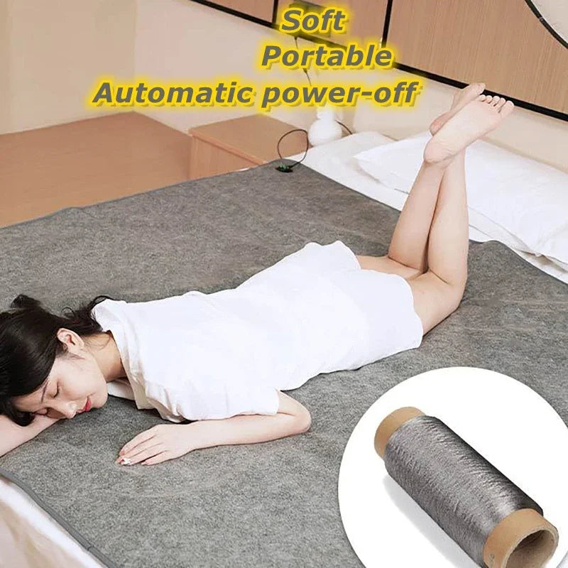 DC Heated Electric Blanket USB Portable 6-Area Warmth