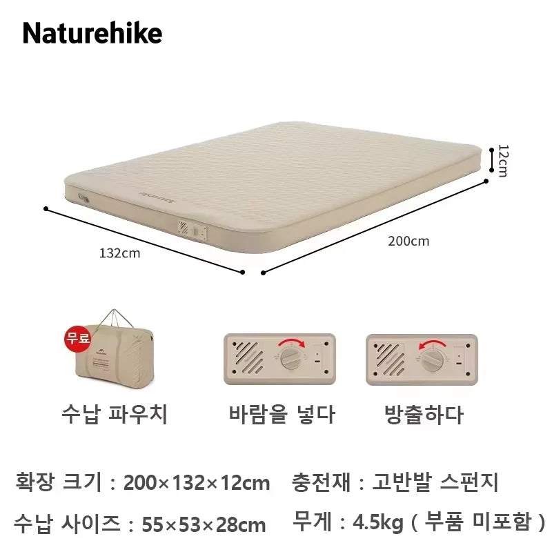 Self-Inflating Camping Air Mattress with Built-in Pump