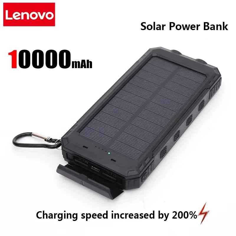 Solar Power Bank 50000mAh with Fast Charging & LED Light