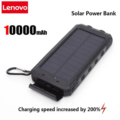 Solar Power Bank 50000mAh with Fast Charging & LED Light