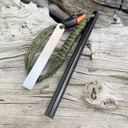 Outdoor Flint Magnesium Rod Fire Starter with Whistle