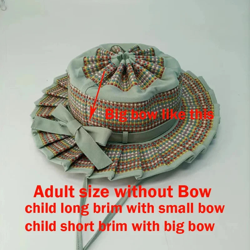Foldable Straw Sun Hat for Kids & Adults – UV Protection