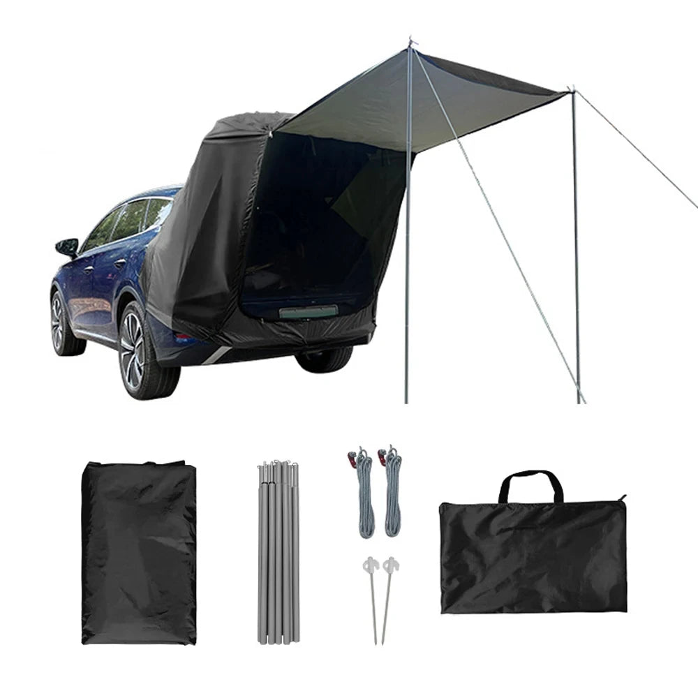 Car Rear Tent Waterproof Shelter for Camping Trips