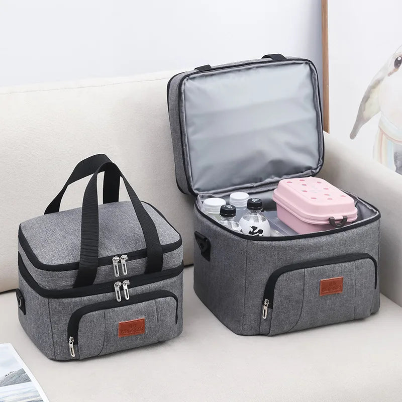 Insulated Lunch Bag Large Capacity Keeps Food Fresh
