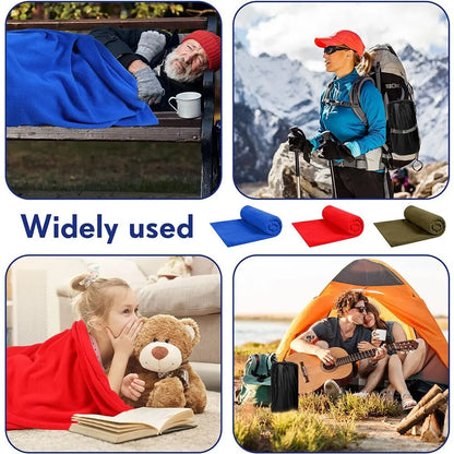Portable Fleece Sleeping Bag Liner Ultra-Light Warm