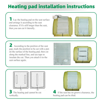 Heated Seat Cushion 12V 3-Level Winter Comfort