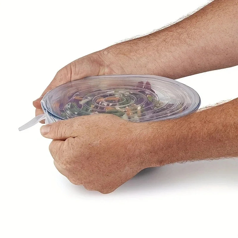 Silicone Stretch Lids Set – Reusable Food Saver Covers