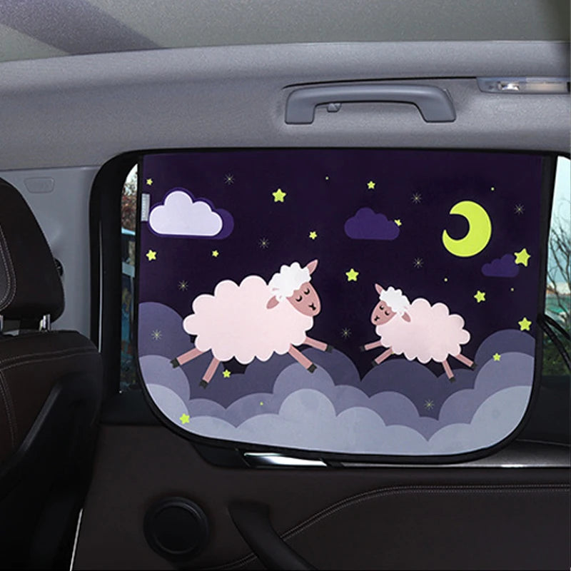 Car Sun Shade Curtain for UV Protection & Baby Comfort