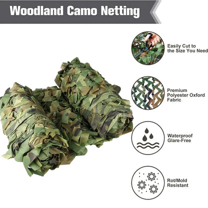 Camouflage Netting for Hunting & Camping – Durable Sunshade