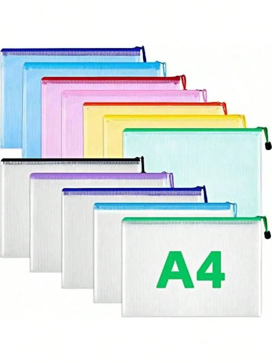 A4 Zipper Storage Bags – Multi-Purpose Waterproof Organizer