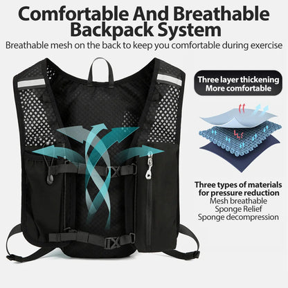 5L Hydration Vest Backpack for Trail Running & Cycling