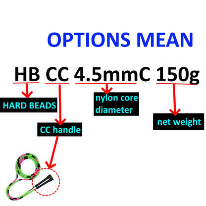 NEVERTOOLATE Beaded Freestyle Jump Rope – Durable & Smooth