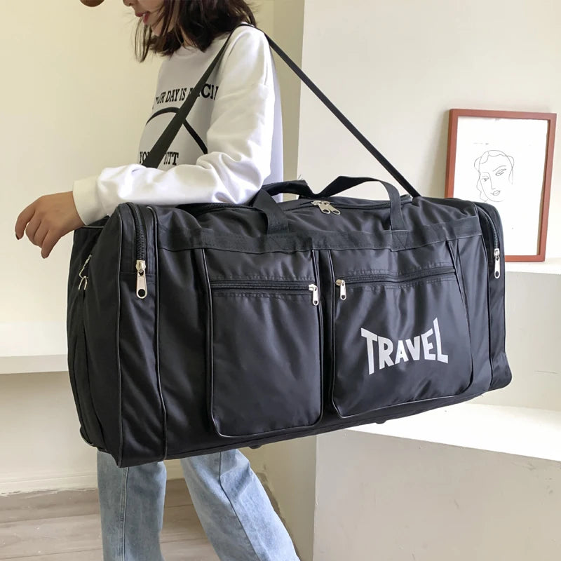 Foldable Travel Duffel Bag Waterproof Large Capacity
