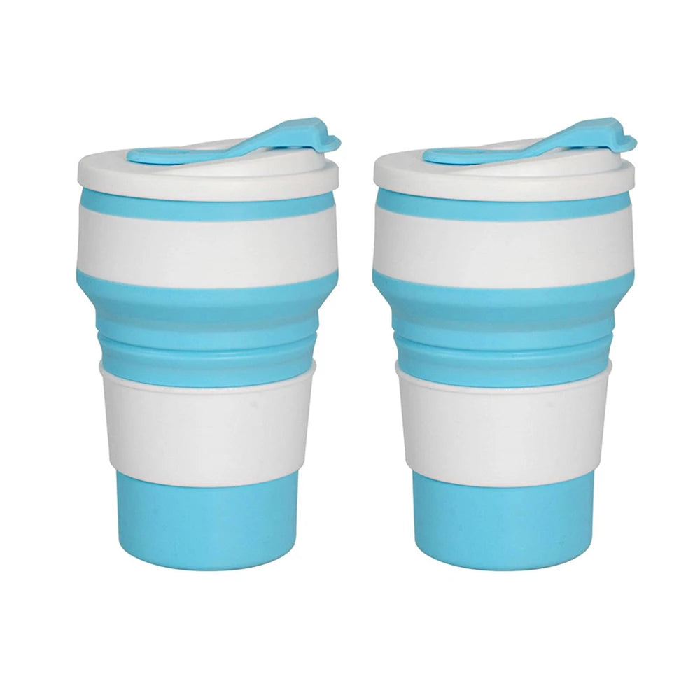 12oz Collapsible Silicone Cups – Portable Travel Mug