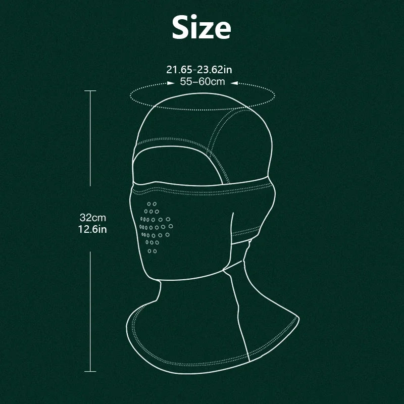 Camouflage Cycling Balaclava for UV & Wind Protection