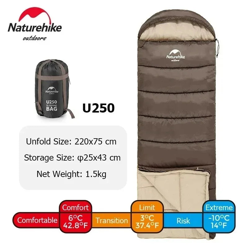 Ultralight Waterproof Cotton Sleeping Bag for Camping Comfort