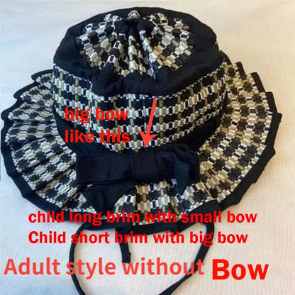 Foldable Straw Sun Hat for Kids & Adults – UV Protection
