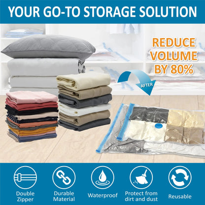 Vacuum Storage Bags Set Save Space Travel Packing