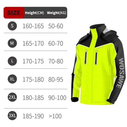 Waterproof Raincoat with Reflective Storm Protection
