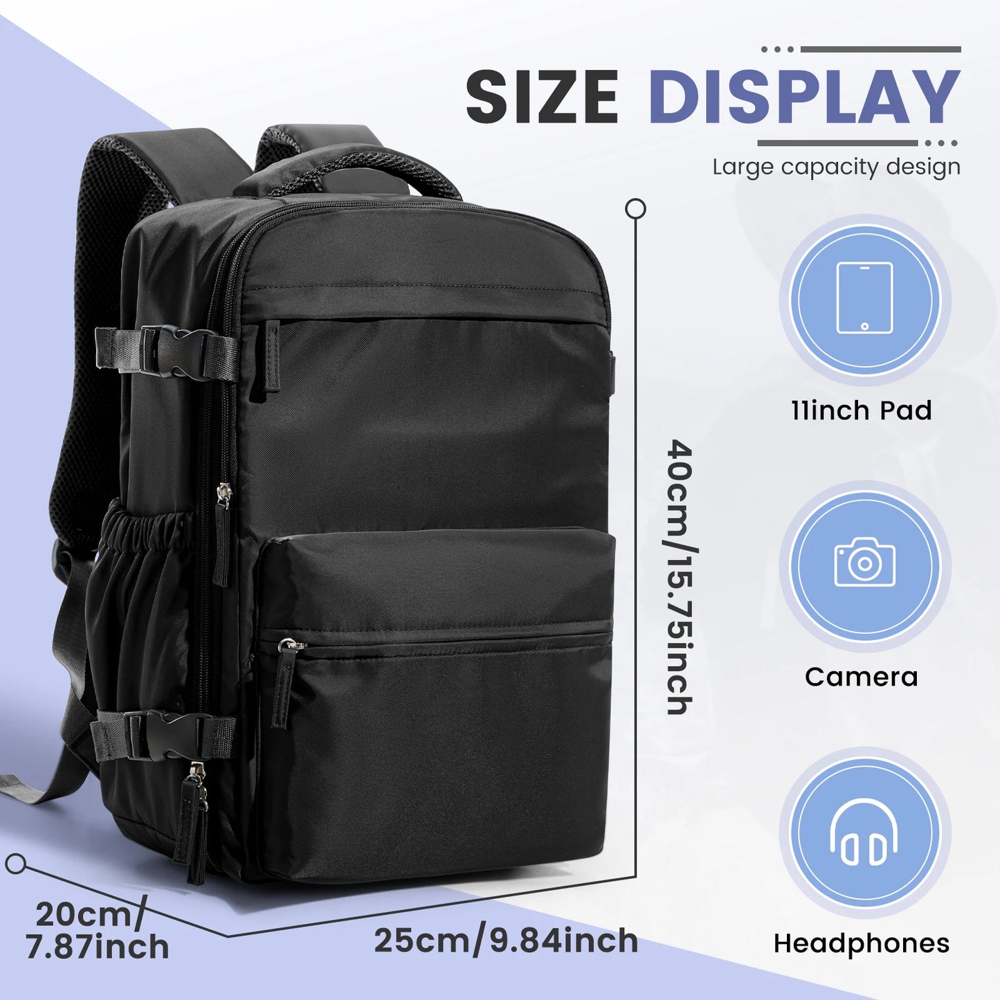 Vacuum Compression Backpack Carry-On Save Space Travel