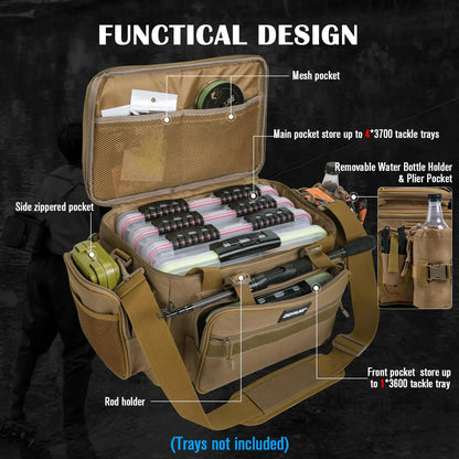 Fishing Tackle Storage Bag – Waterproof Large Capacity