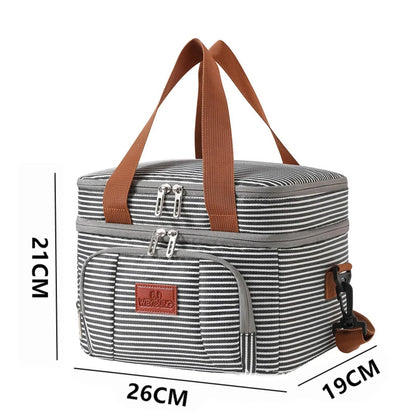 Insulated Lunch Bag Large Capacity Keeps Food Fresh