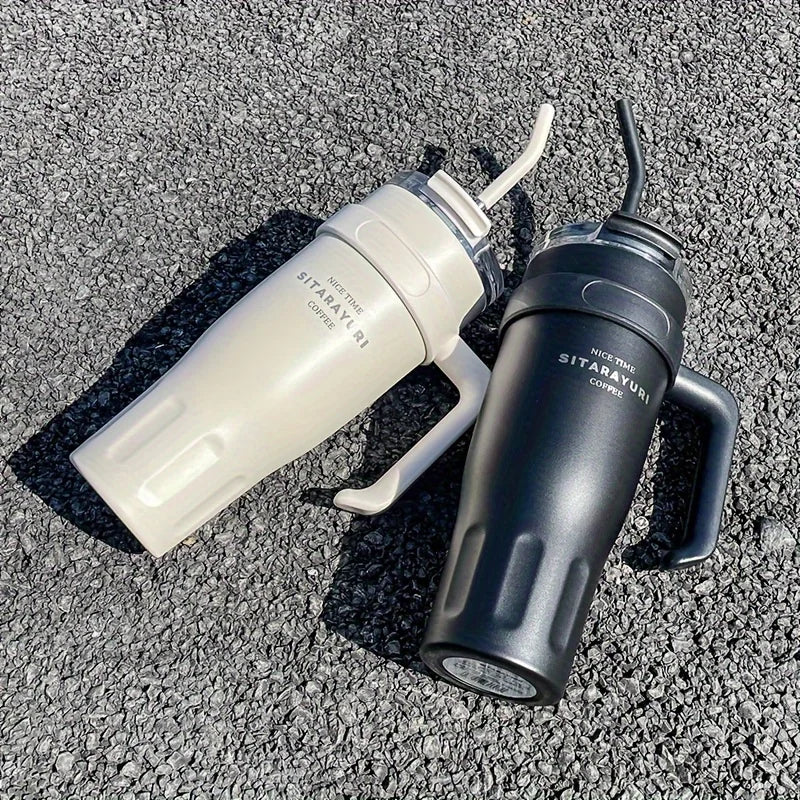 Large Insulated Stainless Steel Water Cup – Keeps Drinks Hot & Cold