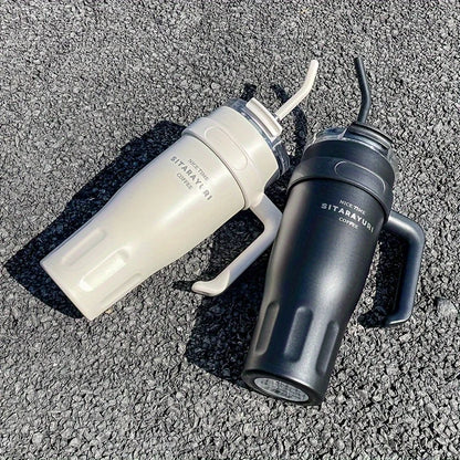 Large Insulated Stainless Steel Water Cup – Keeps Drinks Hot & Cold