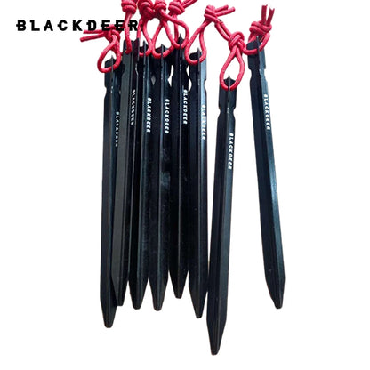 Aluminum Camping Tent Pegs Set with Wind Rope