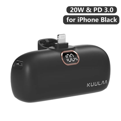 Mini Power Bank 5000mAh Fast Charging Pocket Size